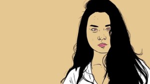 A still from the Mitski video for "Townie."